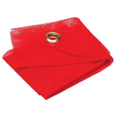 16x16 Red Mesh Warning Flag with Grommets