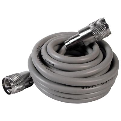 3' RG8X Cable with PL259 Connectors, Grey (A8X3)