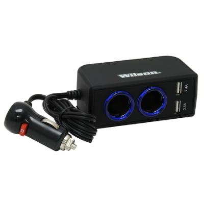 12V Dual 2.4A USB Adapter with 3' Cord