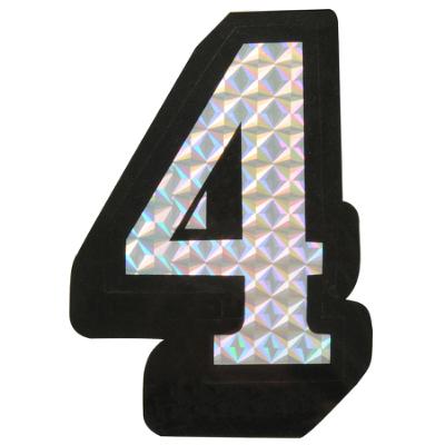 4 Prism Style Adhesive Number
