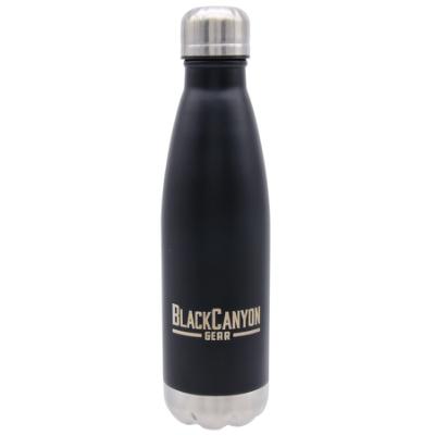 16oz. Water Bottle with Twist Lid, Black