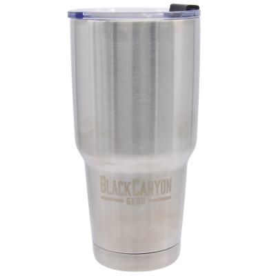 32oz. Tumbler with Flip Close Lid, Stainless Steel