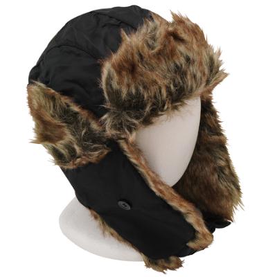 Trooper Hat with Black Material and Fur