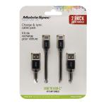 4ft & 8ft USB-C(TM) to USB Cable, Black 4ft & 8ft USB-C(TM) to USB Cable, Black