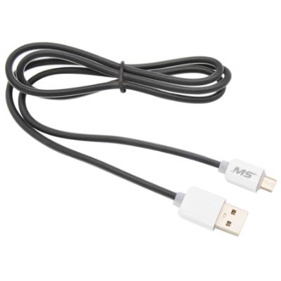 3' Micro to USB Charge and Sync Foam Cable, Black