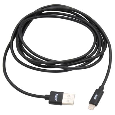 6' Lightning® to USB Charge and Sync Cable, Black