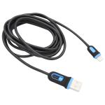 6' Lightning® to USB Charge and Sync Cable, Black/Blue