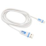 6' Lightning® to USB Charge and Sync Cable, White/Blue
