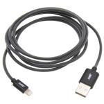 5' Lightning® to USB Charge and Sync Fishnet Cable, Black