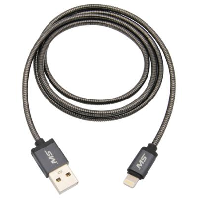 3' Lightning® to USB Charge and Sync Metal Cable, Graphite