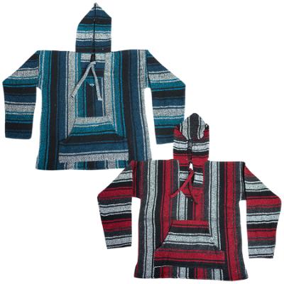 Baja Style Hooded Pullover assortment, Large