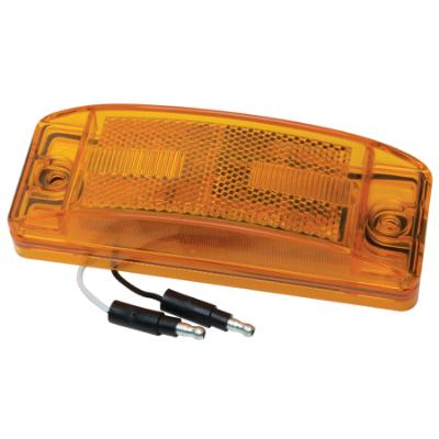 6x2 LED Light with Replaceable Lens, Amber