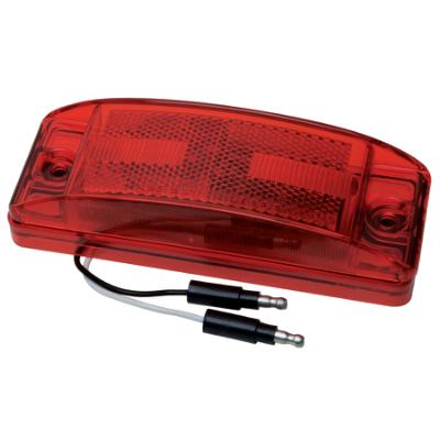 6x2 LED Light with Replaceable Lens, Red