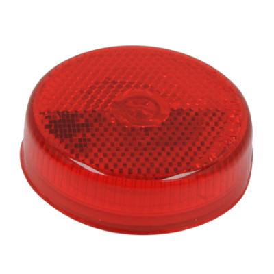 2.5 Round Light with Reflective Lens, Red