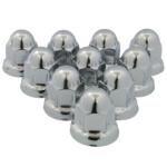 33mm Stainless Steel Flanged Lug Nut Covers, 10-Pack