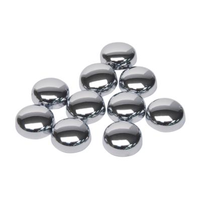 Snap-On Screw Covers Size 10-12, Chrome Plated Finish 10-Pack