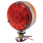 4 LED Double-Face Stop/Turn Light Assembly w/Chrome Reflector, Red/Amber 4 LED Double-Face Stop/Turn Light Assembly w/Chrome Reflector, Red/Amber
