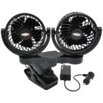 12-Volt Dual Fan with Mounting Clip