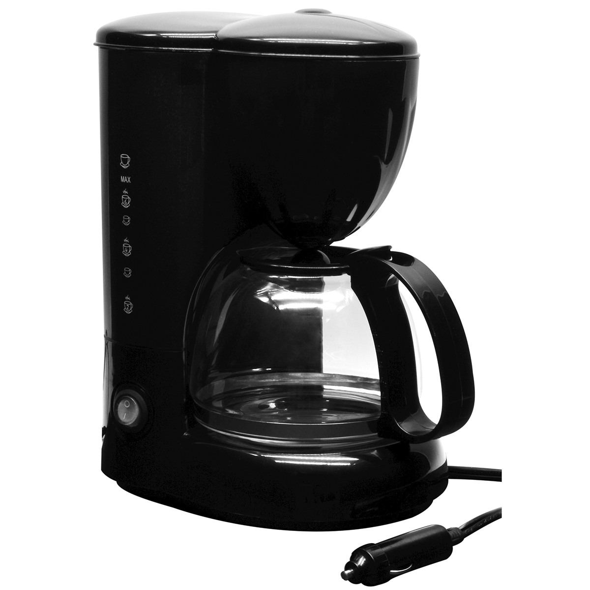 RoadPro 12-Volt Coffee Maker with 20oz. Glass Carafe